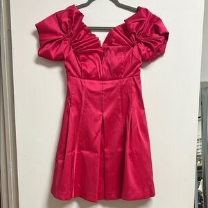 ANTONIO MELANI Barbie Hot Pink Adobe A-Line Party Dress NWT Size 2 XS